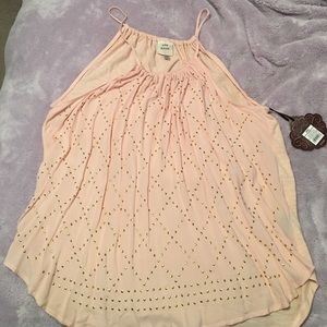 Peach jeweled top