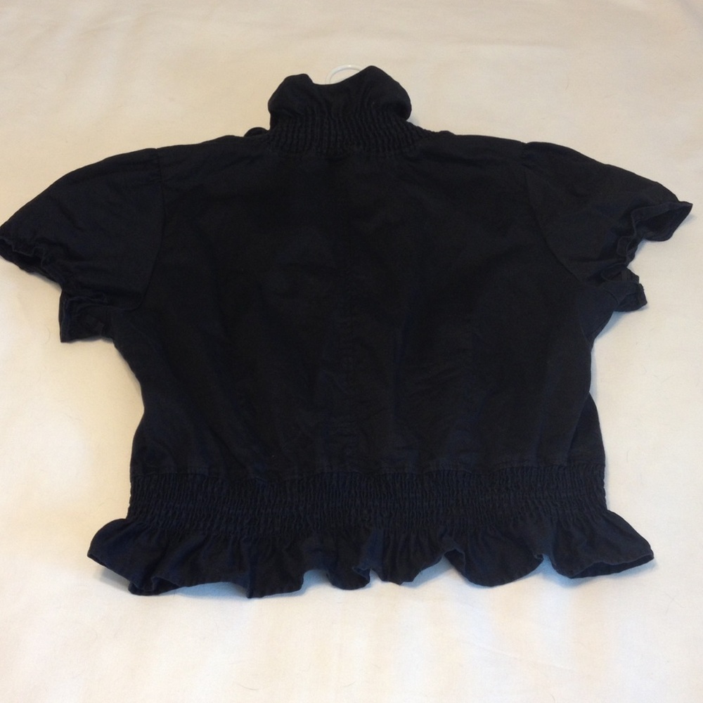 Classy Black Ruffle Top - Picture 5 of 5