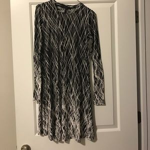 BCBG Long Sleeve Swing Dress