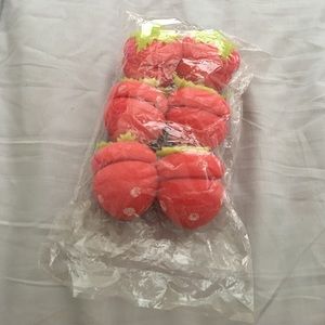 Strawberry sponge hair rollers