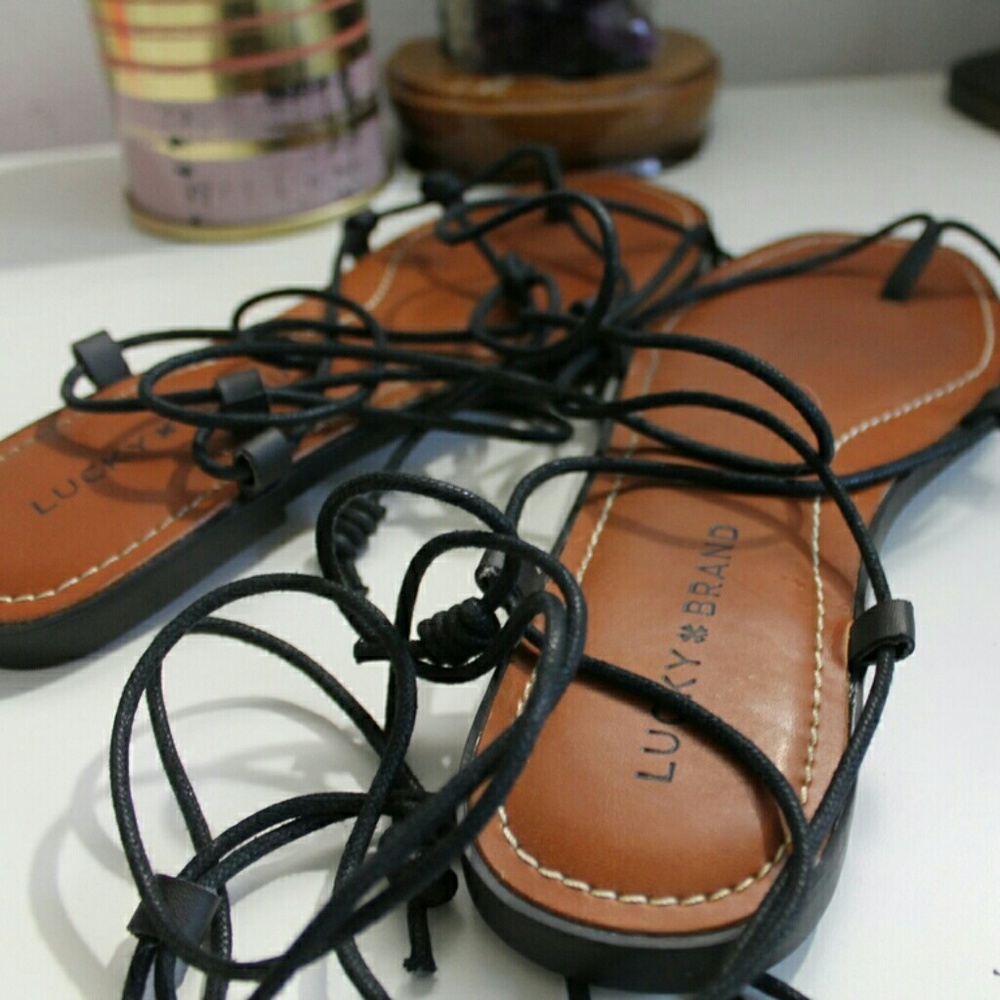 *Lucky Brand lace up gladiator sandals*