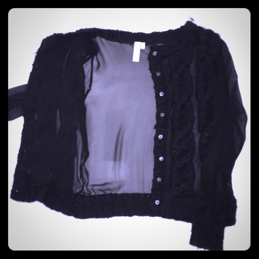 Beautiful sweater/sheer cardigan