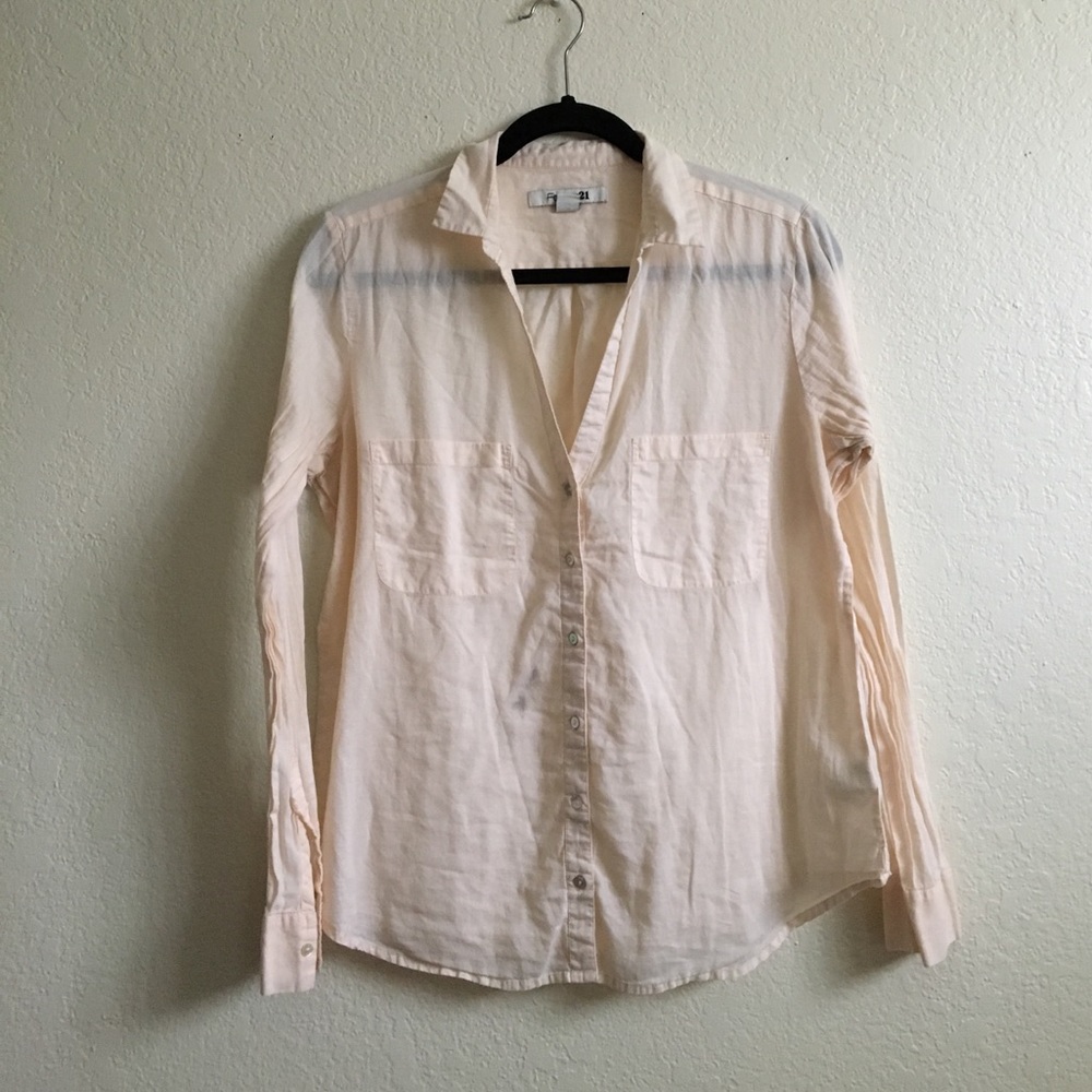 Blush Pink Button Up Shirt