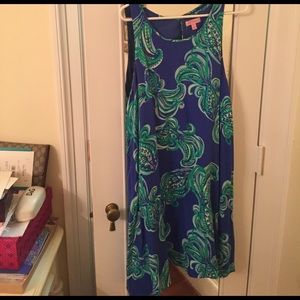 Lilly Pulitzer Fish Sleeveless Swing Dress