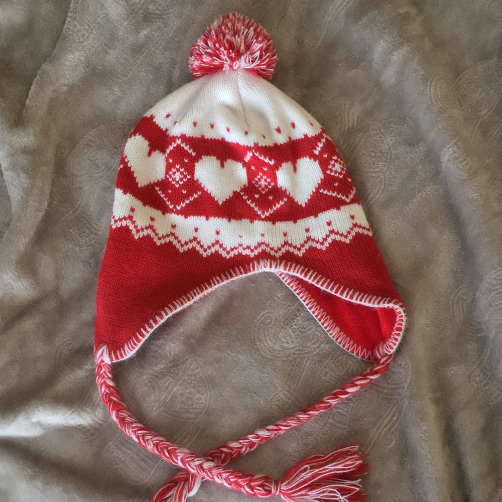 Pom hat with tassels ❤️