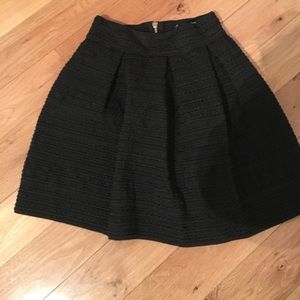 Black mini skirt