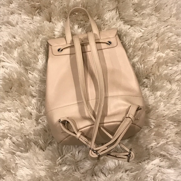 NWOT Faux leather and faux sherpa backpack - Picture 2 of 6