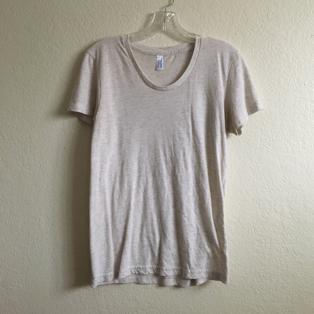 Oatmeal Colored American Apparel Tee