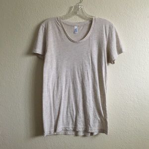 Oatmeal Colored American Apparel Tee