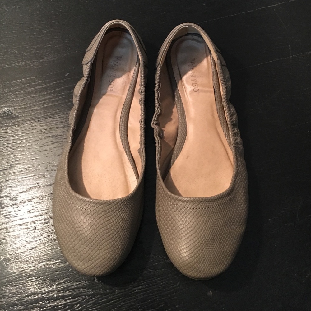 Gray Ballet Flats