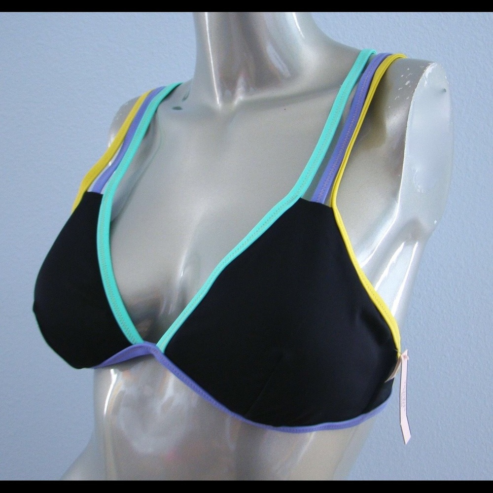 Black Criss Cross Bikini Top from VS!