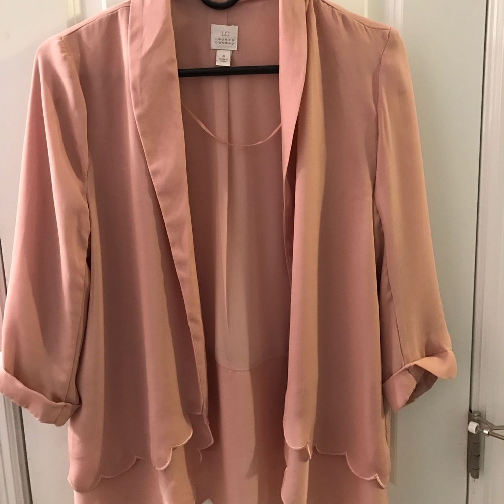 Lauren Conrad 3/4 sleeve, Chiffon Blazer