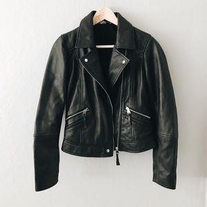 ZARA PLEATHER MOTO JACKET. NWOT