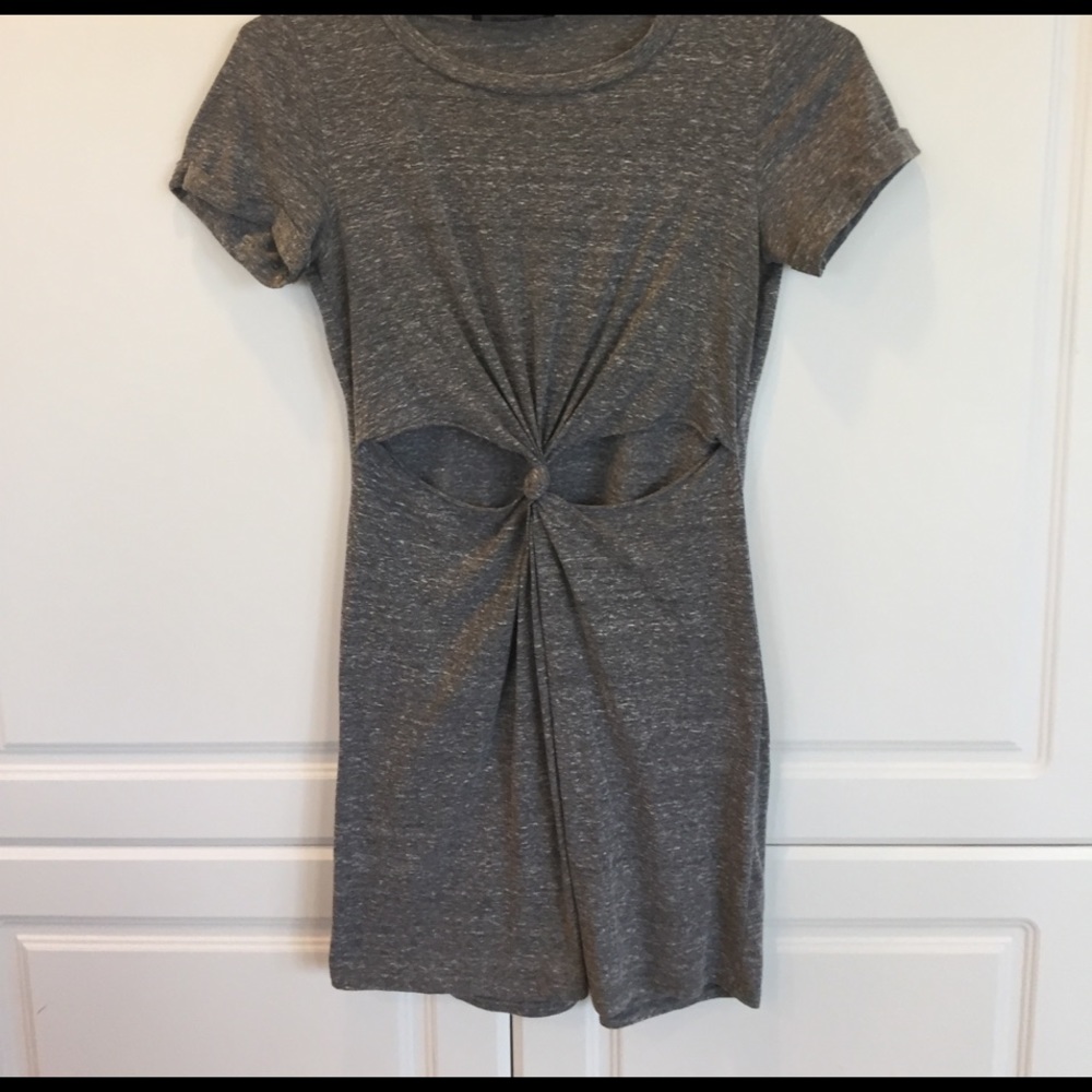 Mini tie front dress