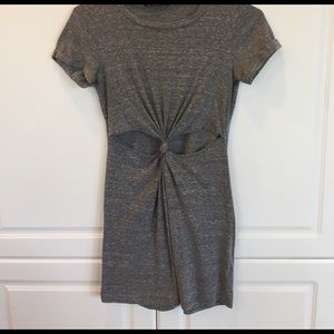 Mini tie front dress