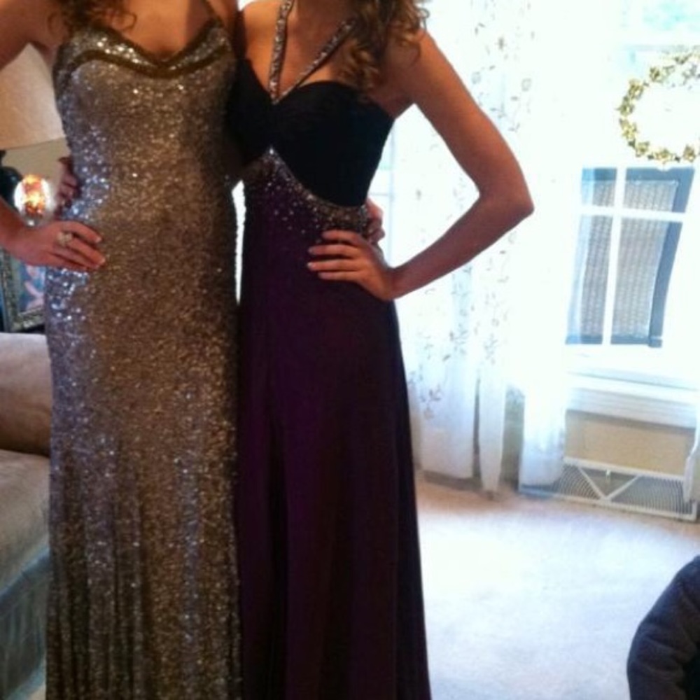 Purple Two-toned Gown