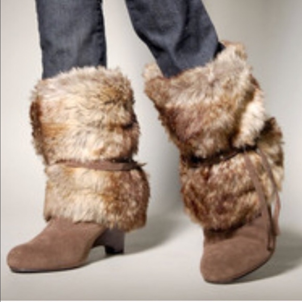 Naughty monkey fur boots