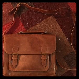 BDG. Faux leather messenger bag