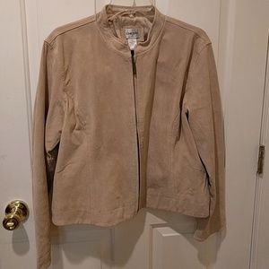 Never Worn Chico's Suede Leather Jacket
