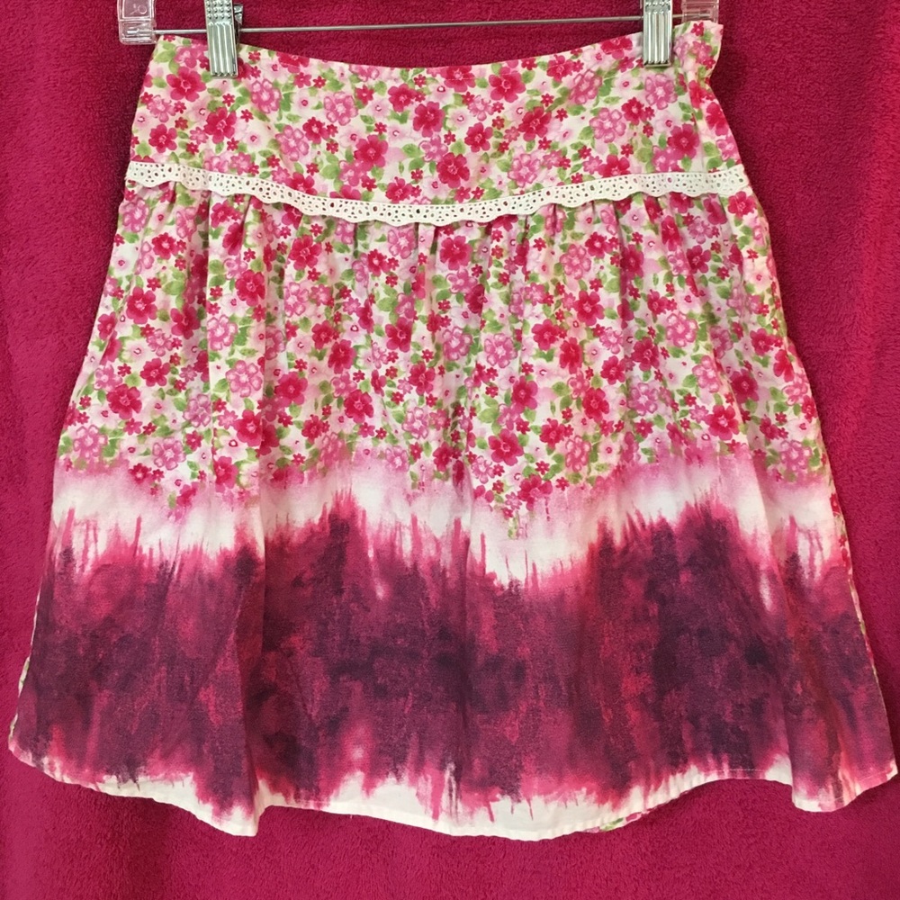 Floral/colorful girls' skirt.
