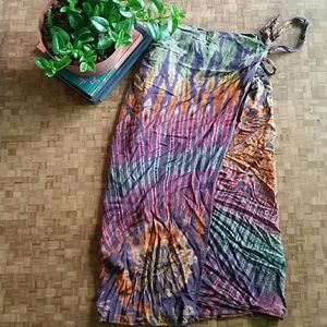 Beautifully deep colored wrap skirt