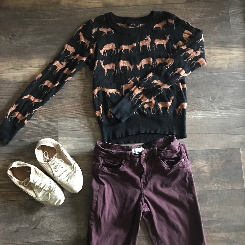 SOLD Deer Sweater