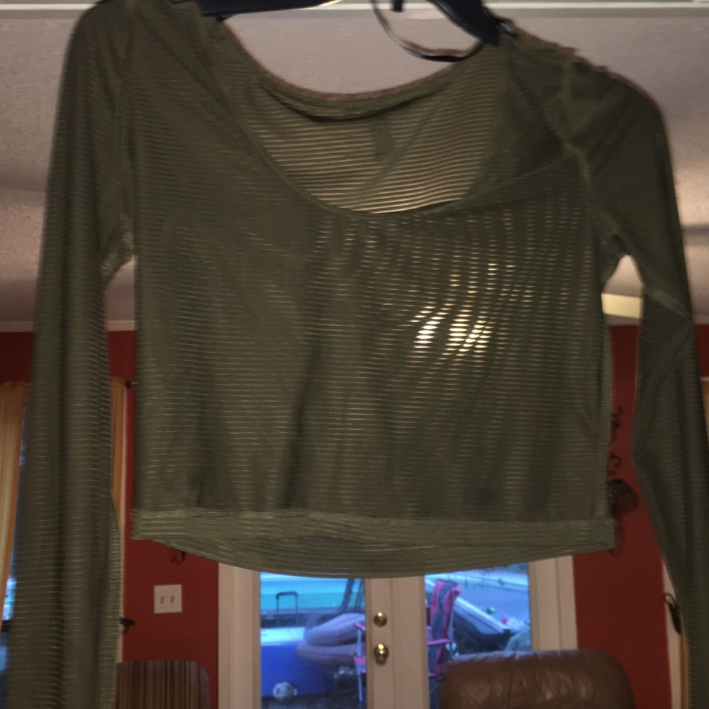 H&M crop top, long sleeve