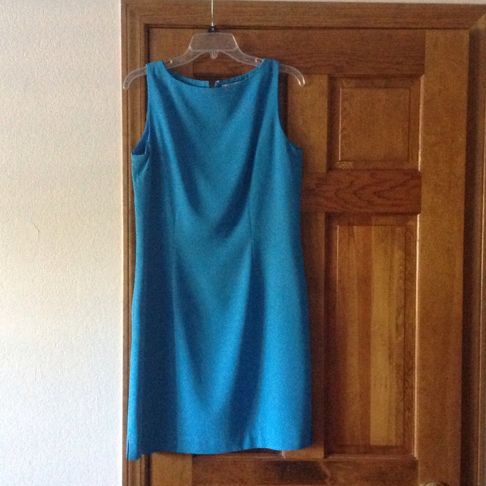 Turquoise colored dress