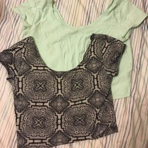 2 for 1 crop tops