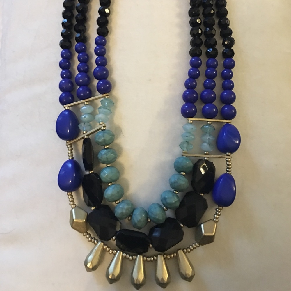 Beaded statement necklace