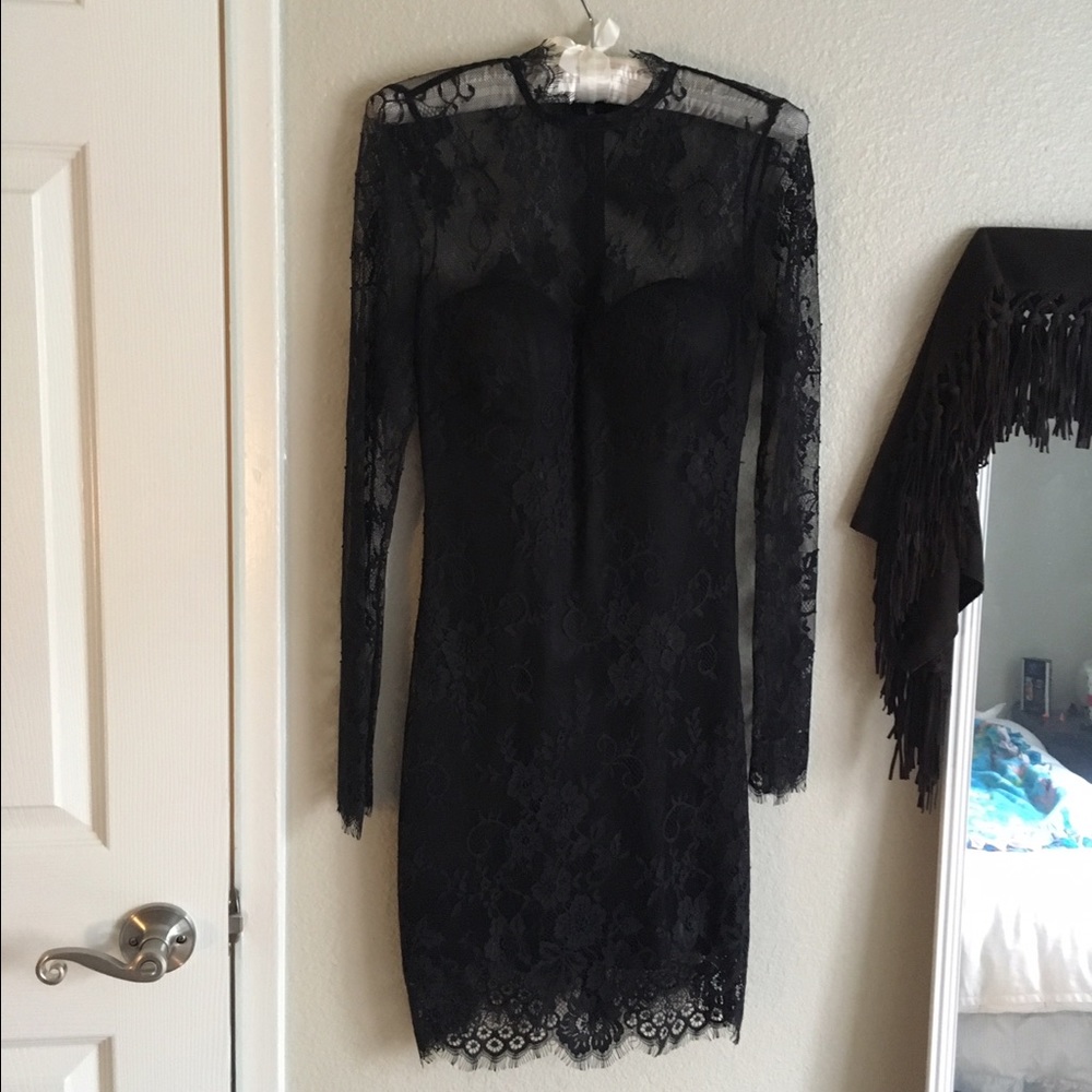 Black lace Bebe mini dress