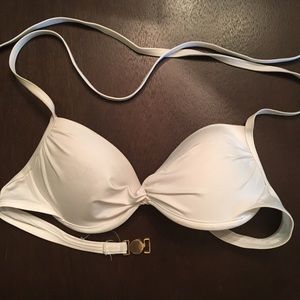 Victoria's Secret white push-up bikini top