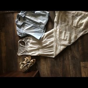 SOLD White Lacey Maxi Dress