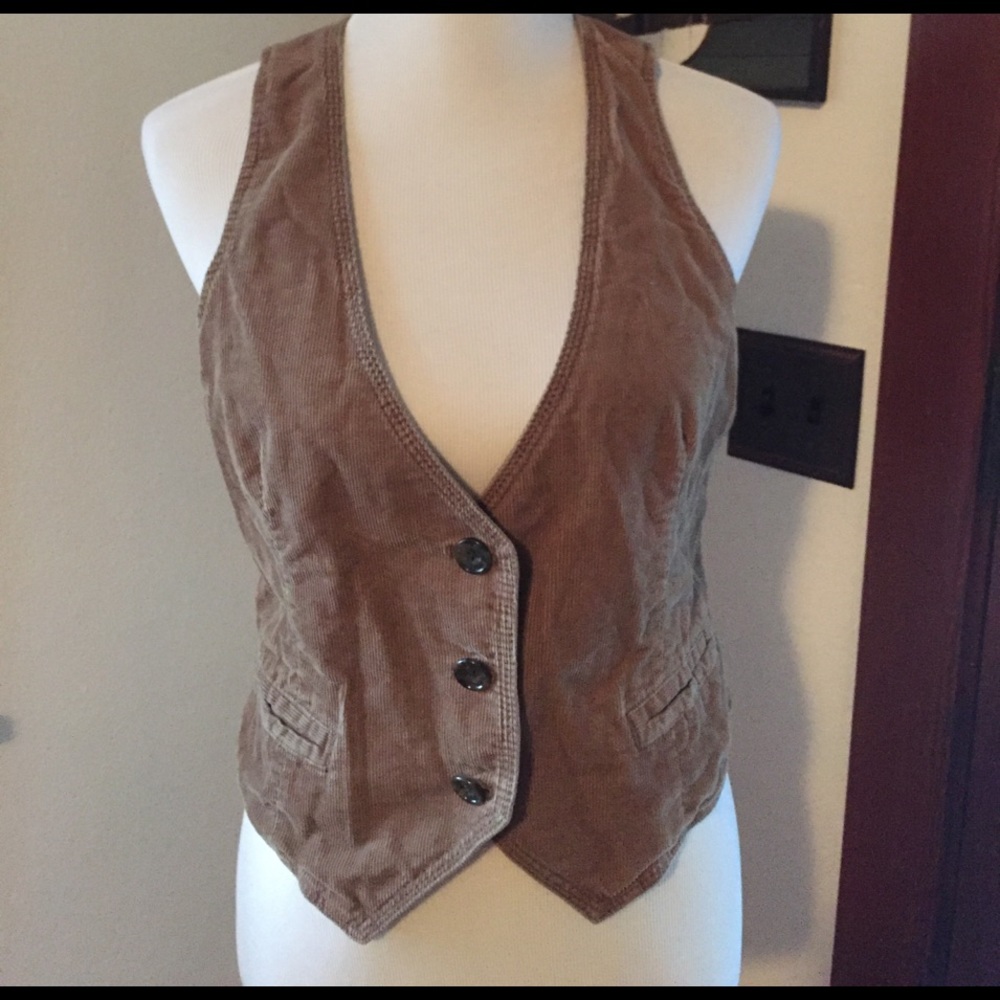 JCrew corduroy vest. Size Medium. Brown.