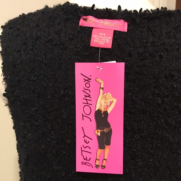 Long Fringe Vest by Betsey Johnson NWT - Picture 4 of 5