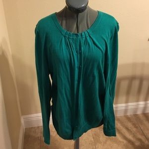 Loft L green sweater