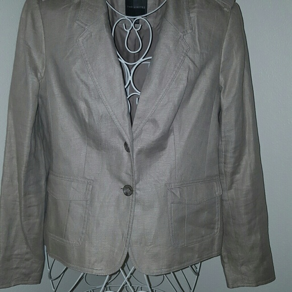 The Limited Linen Peplum Blazer - Picture 2 of 3
