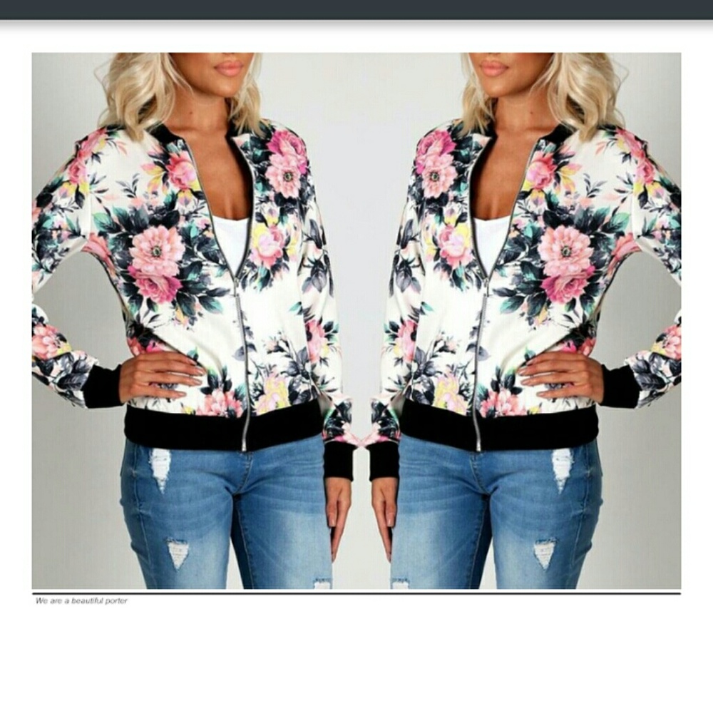 Spring floral jacket