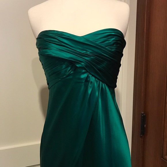 Strapless Silk Midi Dress from Banana Republic - Picture 3 of 7