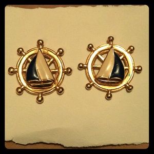 Vintage Sailboat earrings