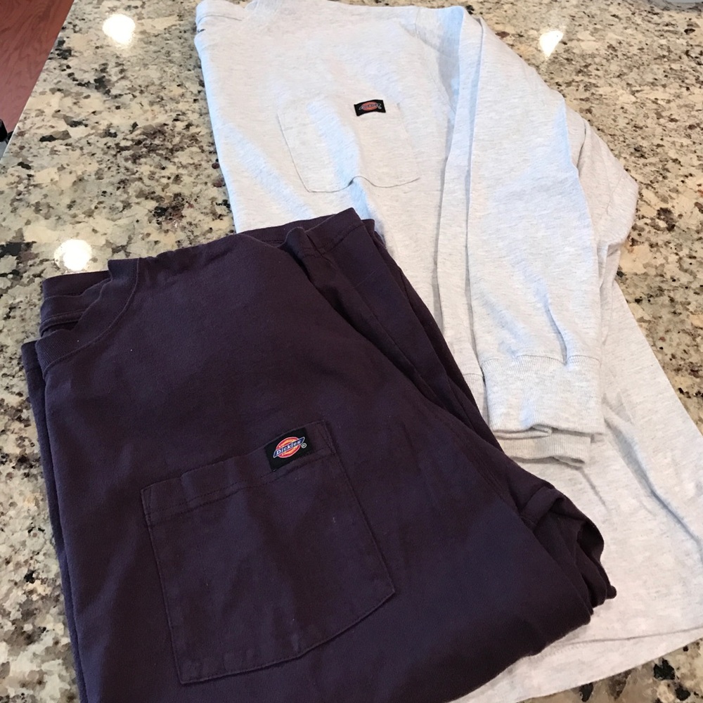 2 Like New Dickies Long Sleeve Tees