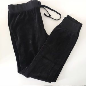 Juicy Couture black Velour Sweats