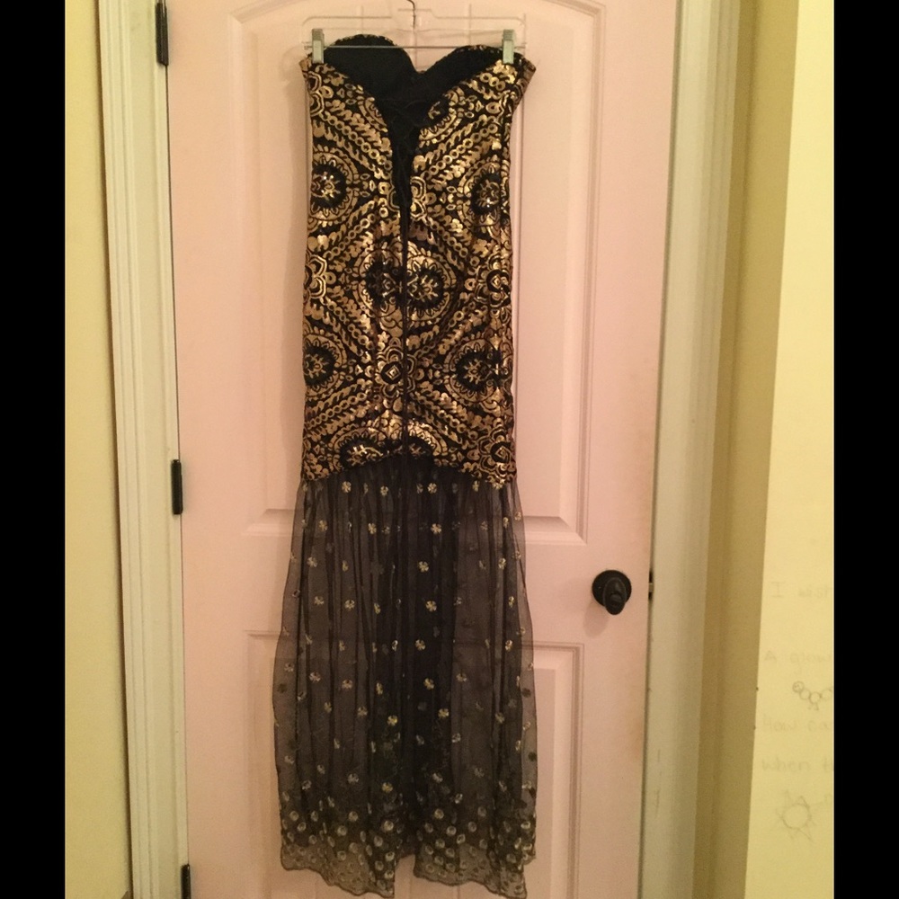 Sequin and Tulle Gown / Prom Dress / Pageant Dress - Picture 3 of 5