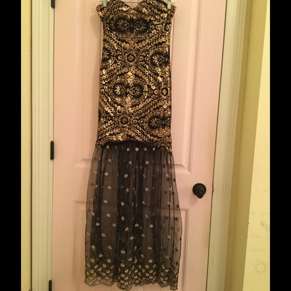 Sequin and Tulle Gown / Prom Dress / Pageant Dress - Picture 2 of 5