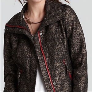 Free people jacket leopard print