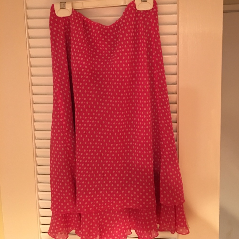 Pink Polka Dot Skirt