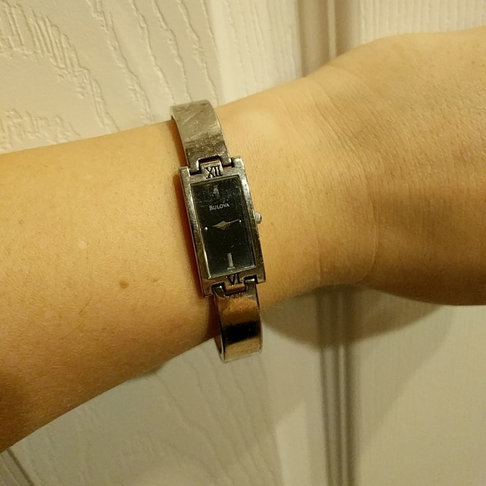 Bulova 96L19 Ladies' Stainless Bangle Watch