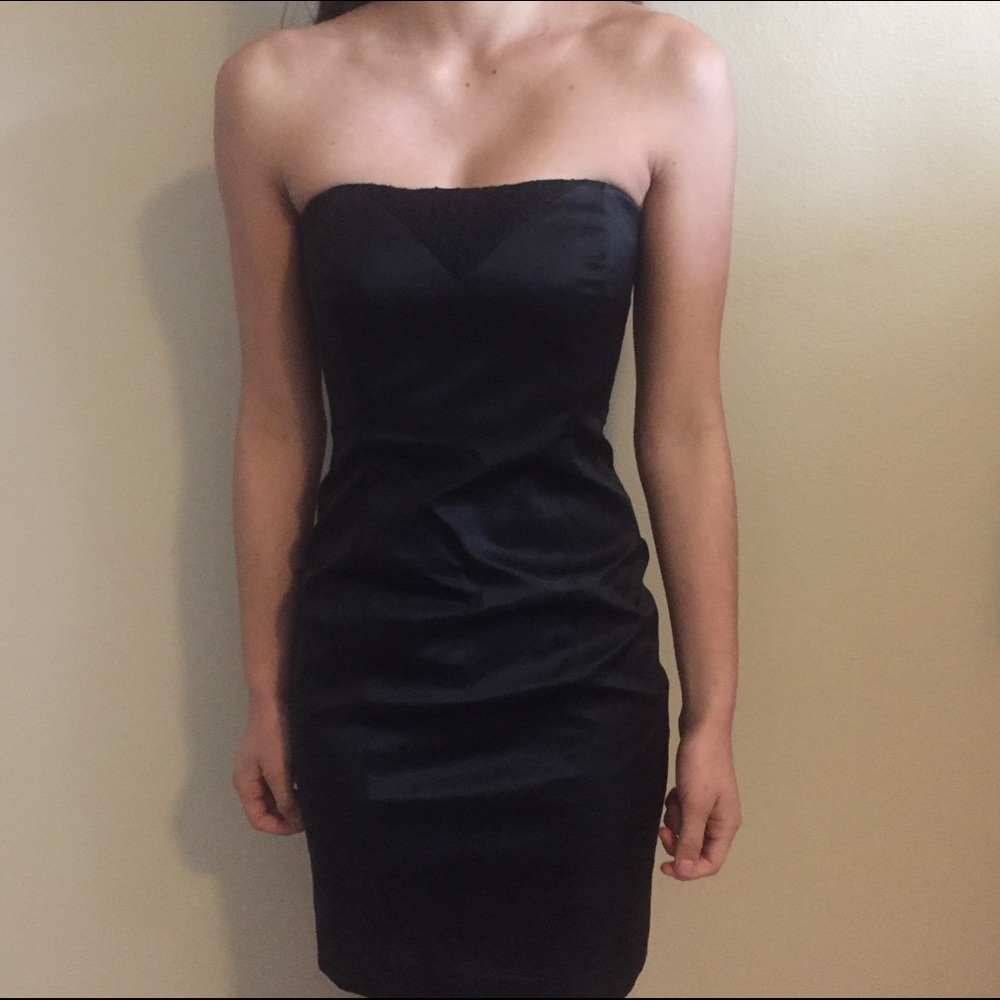 Bebe black strapless dress size 4 or small