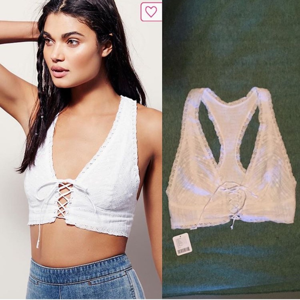 Cute lace up FP crop top