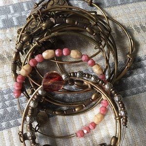 Bundle of Gold Alex and Ani Bracelets